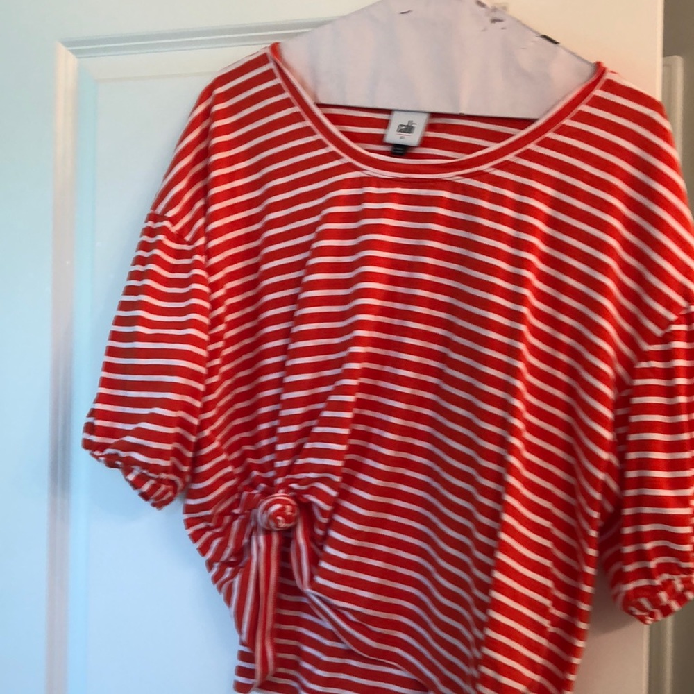 CAbi striped red top